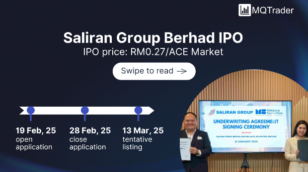 New IPO: A supplier and distributor of pipes, fittings, flanges, and steel products, Saliran Group Berhad plans to list on the ACE Market!