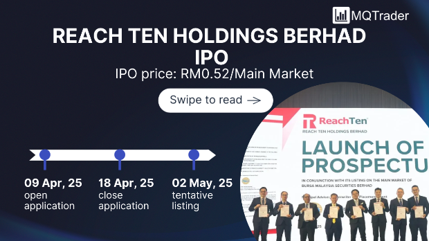 New IPO: Reach Ten Holdings Berhad, a company that provides satellite-based and fibre optic communication networks, plans to list on the Main Market!